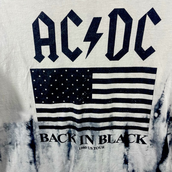 AC/ DC ack In Black Mens/ Unisex Band Graphic Short Sleeve T-Shirt Size XL - Picture 2 of 6